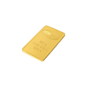 Il Lingotto Oro 20gr è un lingotto d'oro rettangolare con bordi arrotondati, con inciso ITALPREZIOSI, 20 g, ORO FINE e 999,9, su sfondo bianco.